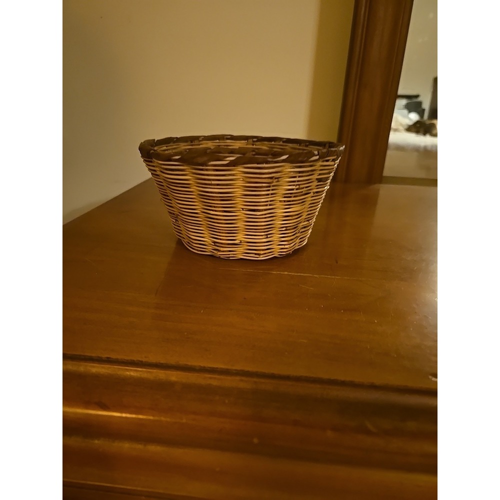 set of three two-tone wicker nesting baskets - Picture 6 of 6
